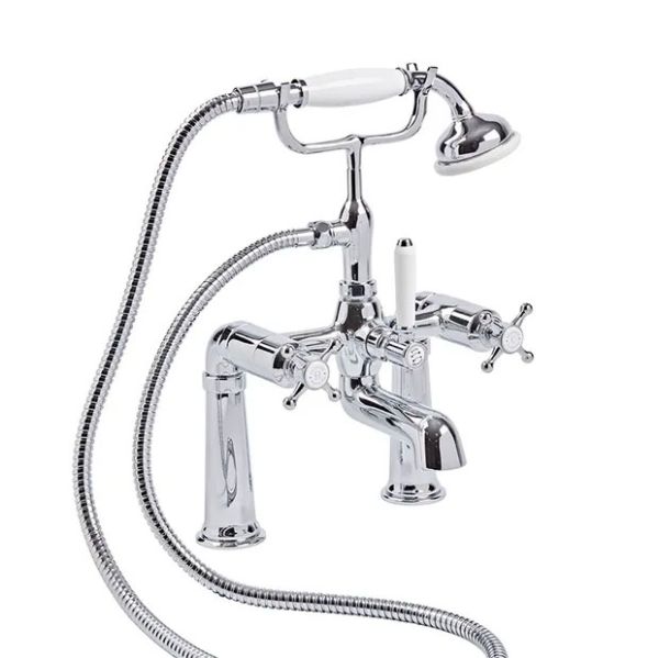 Tavistock Ashmore Chrome Cross Head Bath Shower Mixer Tap