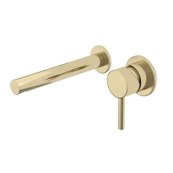 Tavistock Anthem Brushed Brass Wall Mounted Basin Mixer Tap