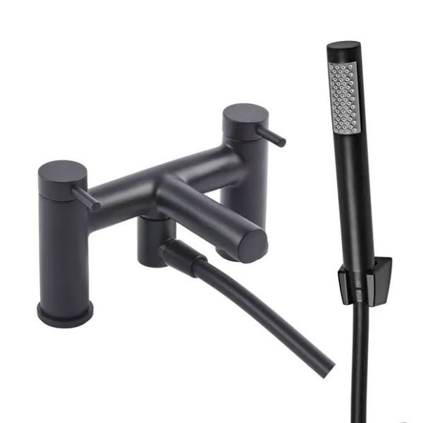 Tavistock Anthem Matt Black Bath Shower Mixer Tap