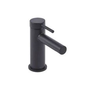 Tavistock Anthem Matt Black Mini Basin Mixer Tap with Waste