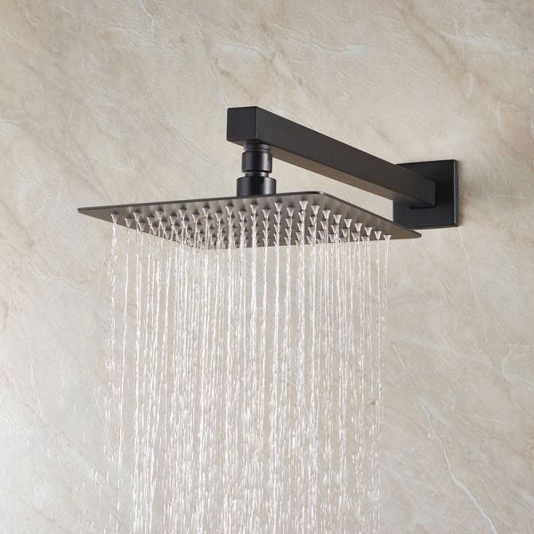 Bristan Tangram Matt Black 2 Outlet Shower Pack with Overhead Shower and Handset #5