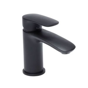 Tavistock Avid Black Mono Basin Mixer Tap with Waste