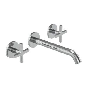Tavistock Cohort Cross Chrome Wall Mounted Basin Mixer Tap