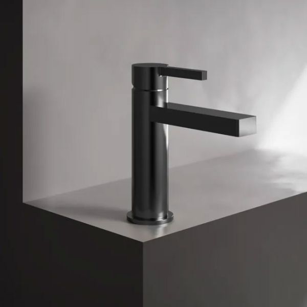 Tavistock Cohort Cross Gunmetal Mono Basin Mixer Tap with Waste #2