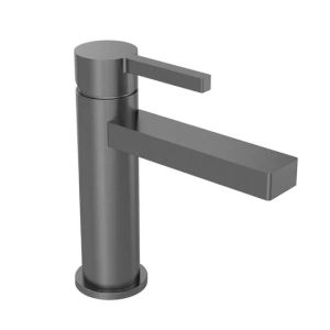 Tavistock Cohort Cross Gunmetal Mono Basin Mixer Tap with Waste