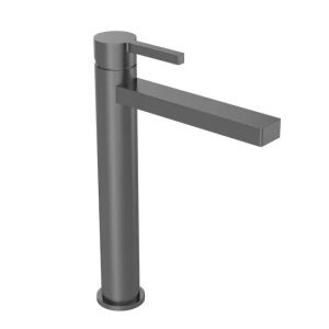Tavistock Cohort Cross Gunmetal Tall Basin Mixer Tap