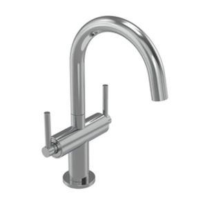 Tavistock Cohort Chrome Mono Duel Lever Basin Mixer Tap with Waste