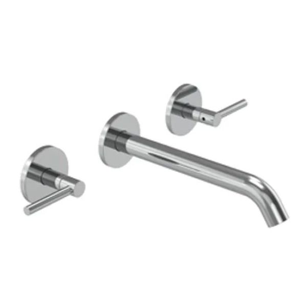 Tavistock Cohort Lever Chrome Wall Mounted 3 Hole Basin Mixer Tap