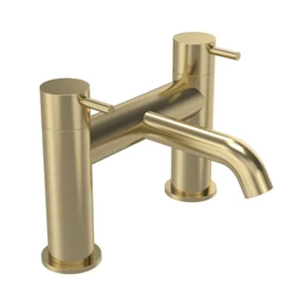 Tavistock Cohort Lever Brushed Brass Bath Filler Tap