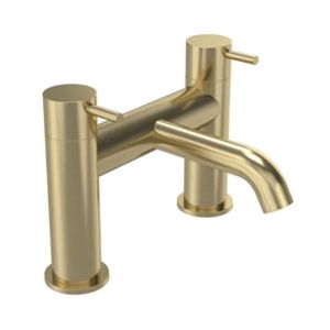 Tavistock Cohort Lever Brushed Brass Bath Filler Tap