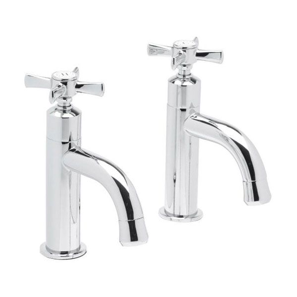 Tavistock Cheltenham Chrome Cross Head Basin Pillar Taps
