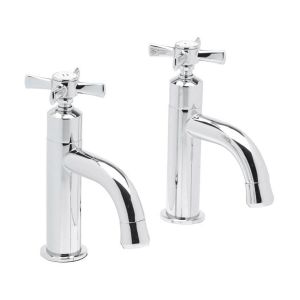 Tavistock Cheltenham Chrome Cross Head Basin Pillar Taps