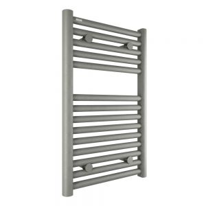 Tissino Hugo 400 x 652mm Lusso Grey Electric Only Thermostatic Towel Rail