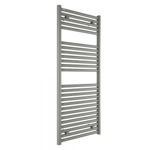 Tissino Hugo 500 x 1212mm Lusso Grey Electric Only Thermostatic Towel Rail