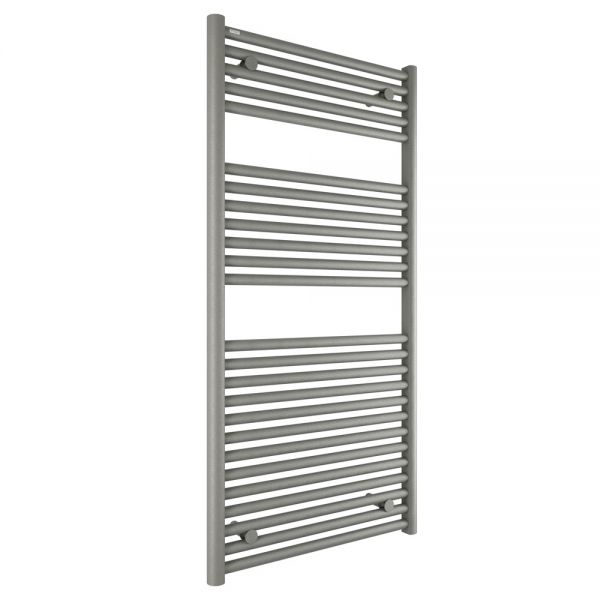 Tissino Hugo 600 x 1212mm Lusso Grey Electric Only Thermostatic Towel Rail