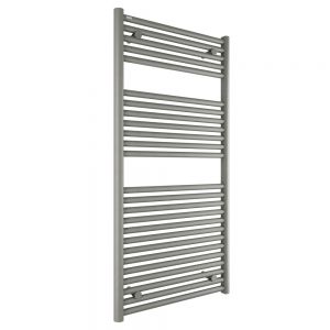 Tissino Hugo 600 x 1212mm Lusso Grey Electric Only Thermostatic Towel Rail