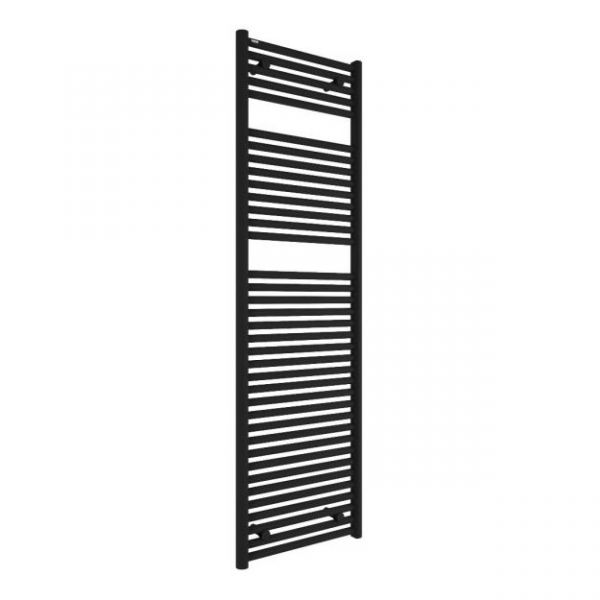 Tissino Hugo Towel Rail 1652 x 500 Matt Black Factory Filled Electric