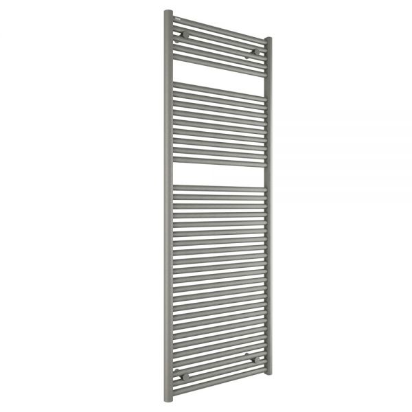 Tissino Hugo 600 x 1652mm Lusso Grey Electric Only Thermostatic Towel Rail