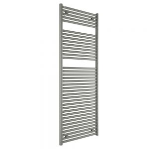Tissino Hugo 600 x 1652mm Lusso Grey Electric Only Thermostatic Towel Rail