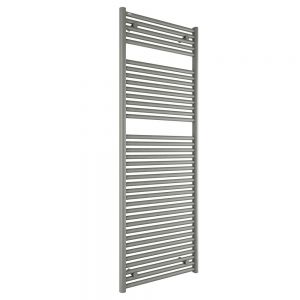 Tissino Hugo 600 x 1652mm Lusso Grey Electric Only Thermostatic Towel Rail