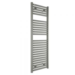 Tissino Hugo 400 x 1212mm Lusso Grey Electric Only Thermostatic Towel Rail