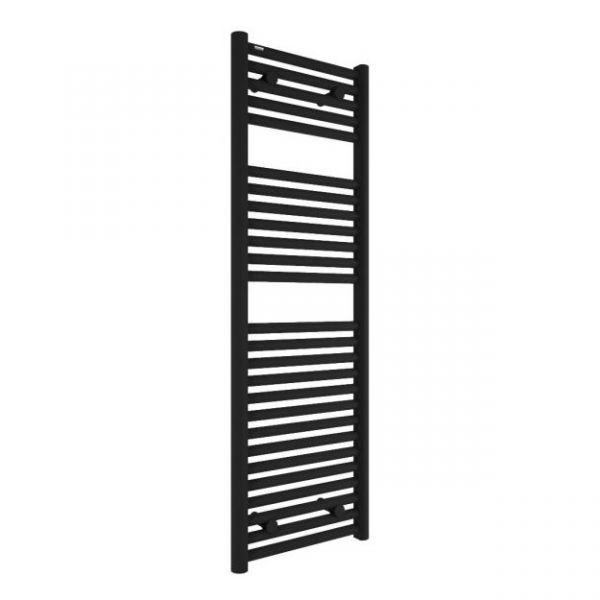Tissino Hugo 400 x 1212mm Matt Black Electric Only Towel Rail