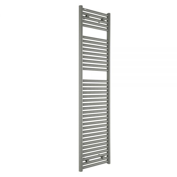 Tissino Hugo 400 x 1652mm Lusso Grey Electric Only Thermostatic Towel Rail