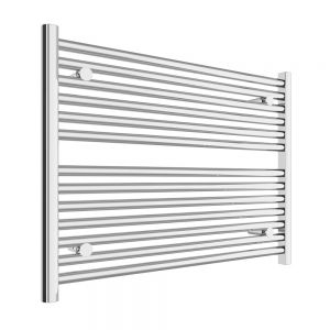 Tissino Hugo 800 x 600mm Chrome Electric Only Thermostatic Towel Rail