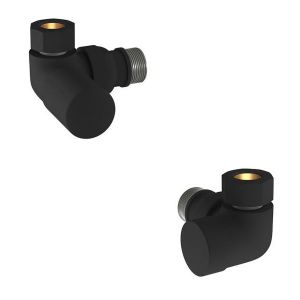 Tissino Hugo Double Corner Valves Matt Black