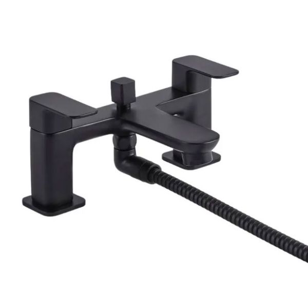 Tavistock Haze Black Bath Shower Mixer Tap