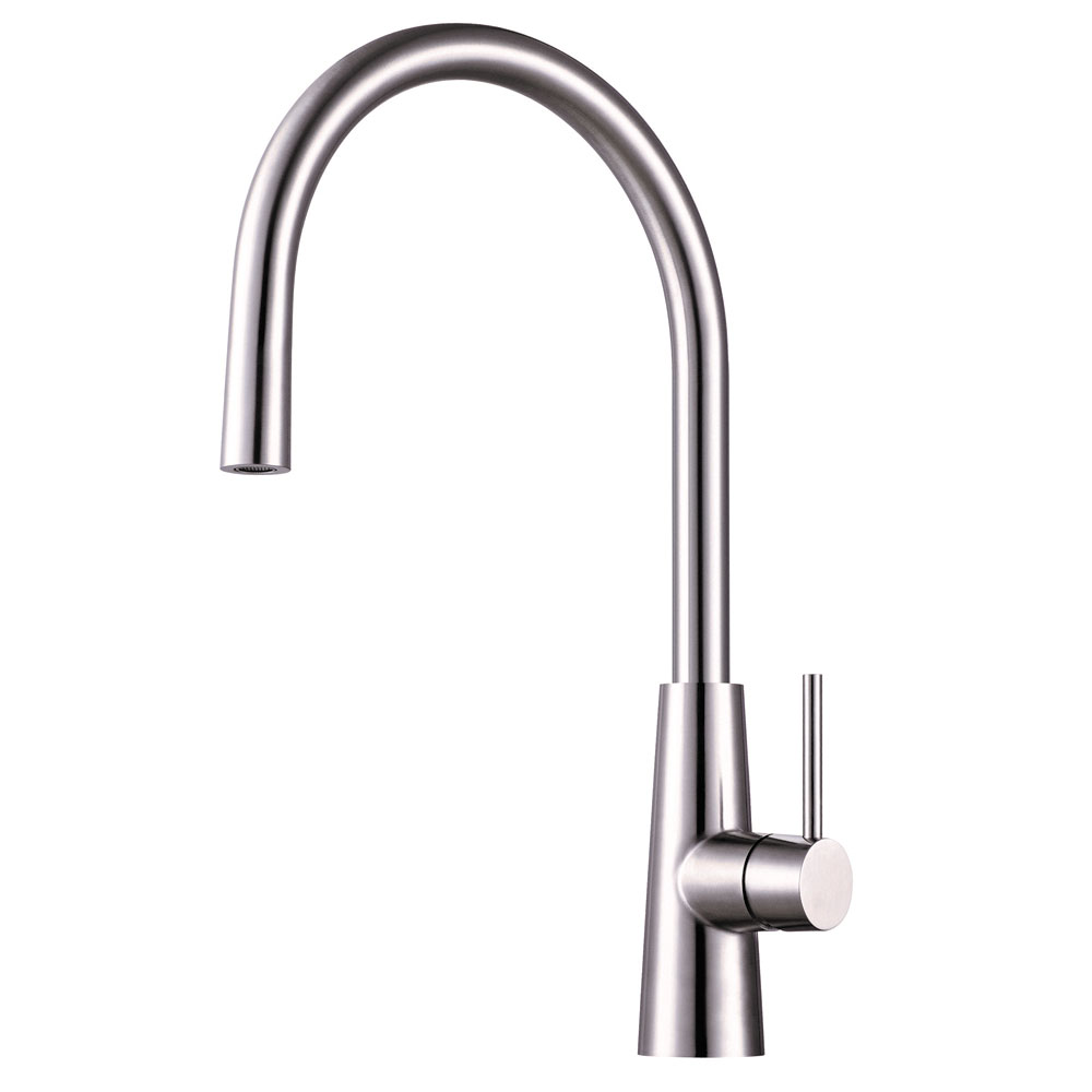 Clearwater Titania Single Lever Stainless Steel Polished Monobloc