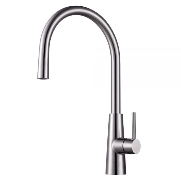 Clearwater Titania Single Lever Stainless Steel Polished Monobloc Kitchen Sink Mixer Tap #2