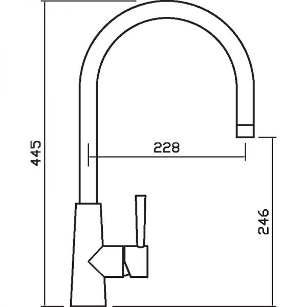 Clearwater Titania Single Lever Stainless Steel Polished Monobloc Kitchen Sink Mixer Tap #3
