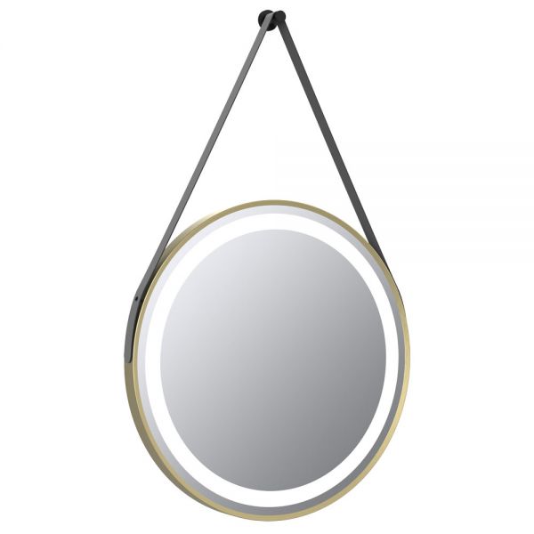 Hartland Delilah Brushed Brass 600 LED Round Bathroom Mirror