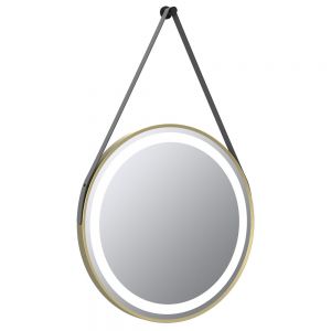 Hartland Delilah Brushed Brass 600 LED Round Bathroom Mirror