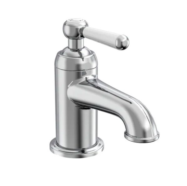 Tavistock Lansdown Chrome Mini Lever Basin Mixer Tap with Waste