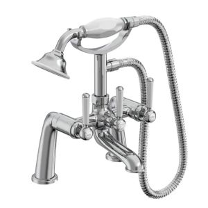 Tavistock Lansdown Chrome Lever Bath Shower Mixer Tap