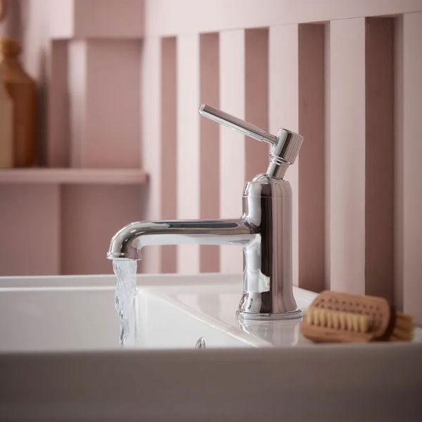 Tavistock Marston Chrome Mono Lever Basin Mixer Tap with Waste #2