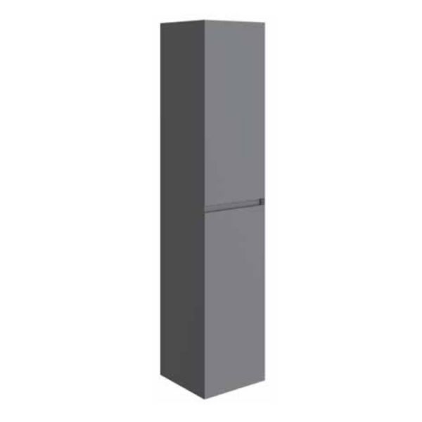 Tissino Mozzano 1660mm Matt Grey Tall Wall Hung Bathroom Storage Unit