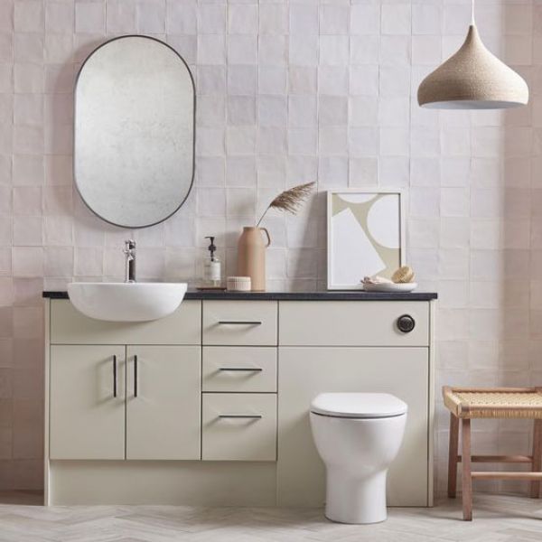 Roper Rhodes Thesis Black Frame 500 x 800mm Pill Bathroom Mirror #2