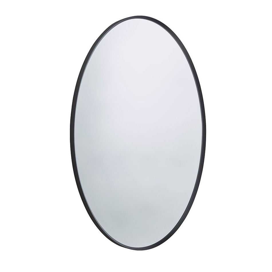 Roper Rhodes Thesis Black Frame 500 x 700mm Oval Bathroom Mirror TNM50V