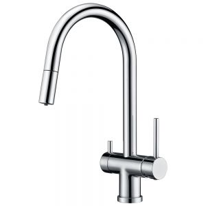 Clearwater Toledo Chrome Filtered Water Pull Out Kitchen Sink Mixer Tap