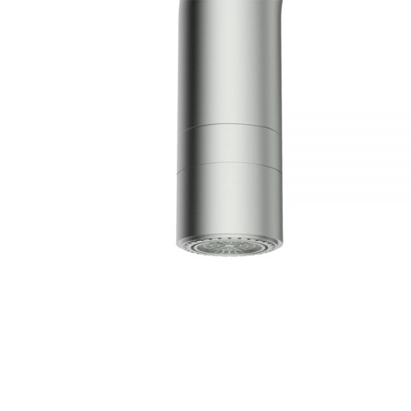 Clearwater Topaz U Dual Lever Brushed Nickel Twist & Spray Monobloc Kitchen Sink Mixer Tap #2