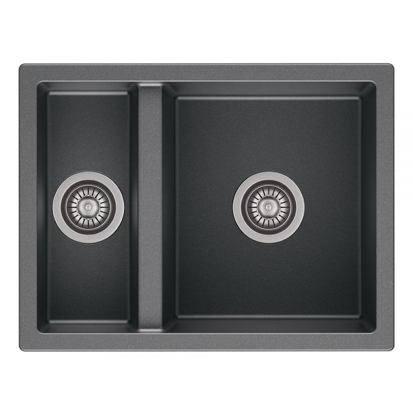 Reginox Toulon Grey 1.5 Bowl Granite Kitchen Sink 600 x 460mm