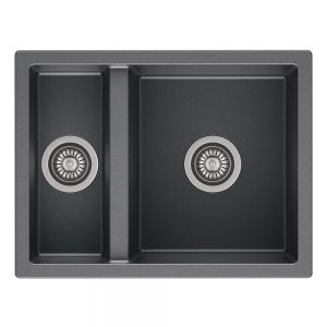Reginox Toulon Grey 1.5 Bowl Granite Kitchen Sink 600 x 460mm