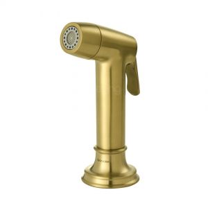 Clearwater Traditional Brushed Brass Pull Out Spray