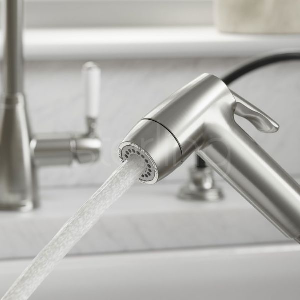 Clearwater Traditional Brushed Nickel Pull Out Spray #2