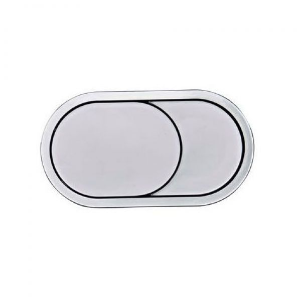 Roper Rhodes Chrome Oval Dual Flush Button