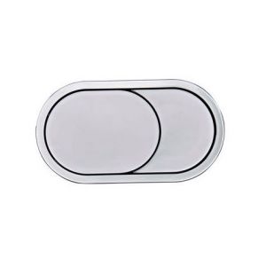 Roper Rhodes Chrome Oval Dual Flush Button