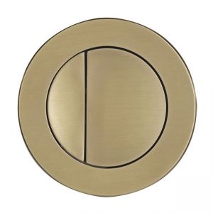 Roper Rhodes Brushed Brass Round Dual Flush Button